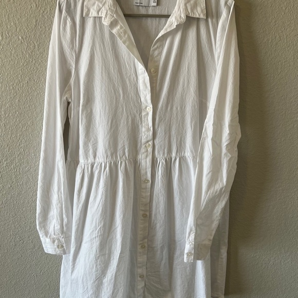 ASOS DESIGN White Button-Down Tunic Shirt Dress – Tall Size 8 (US) - Picture 2 of 5